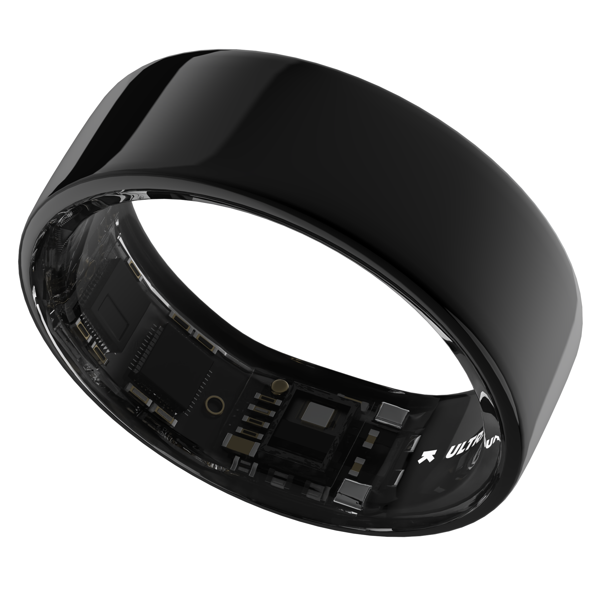Ultrahuman Ring Air - Smart Ring, Charger, USB Cable / Size-07- Aster Air Black