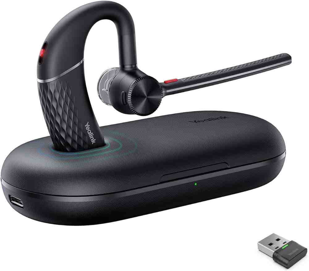 Yealink BH71 Pro хендсфри, Bluetooth, USB-C, UC, BT51A донгъл, BHC71P кейс за зареждане
