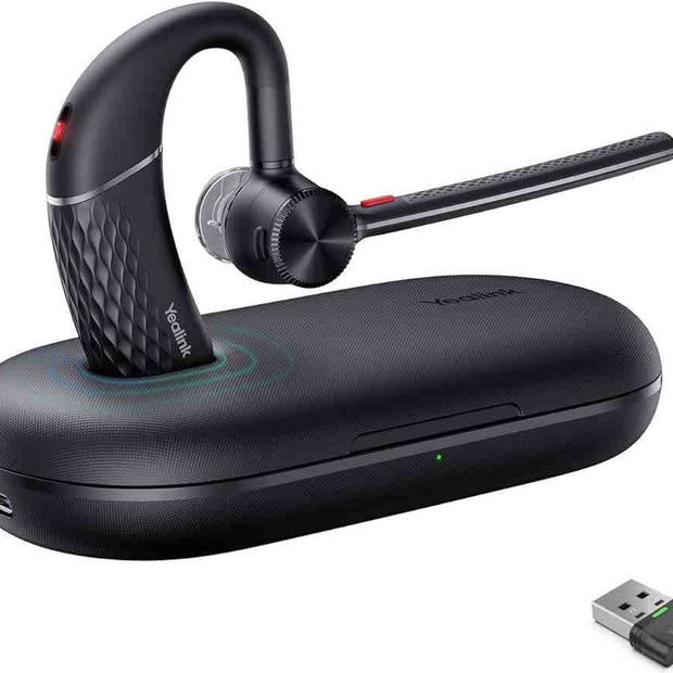 Yealink BH71 Pro хендсфри, Bluetooth, USB-C, UC, BT51A донгъл, BHC71P кейс за зареждане