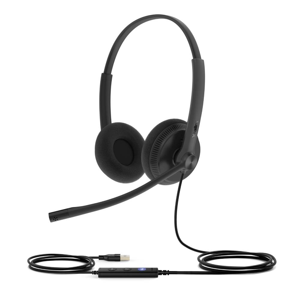 Yealink UH34 Lite Stereo MS USB-A – стерео слушалки с дунапренови наушници