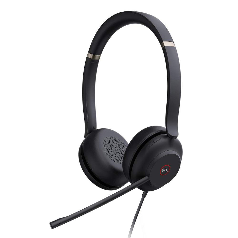 Yealink UH37 Stereo MS USB-A – черни слушалки
