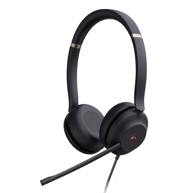 Yealink UH37 Stereo MS USB-A – черни слушалки