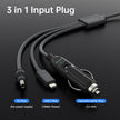 3 м захранващ кабел за Starlink Mini с USB-C, DC и 12V автоадаптер